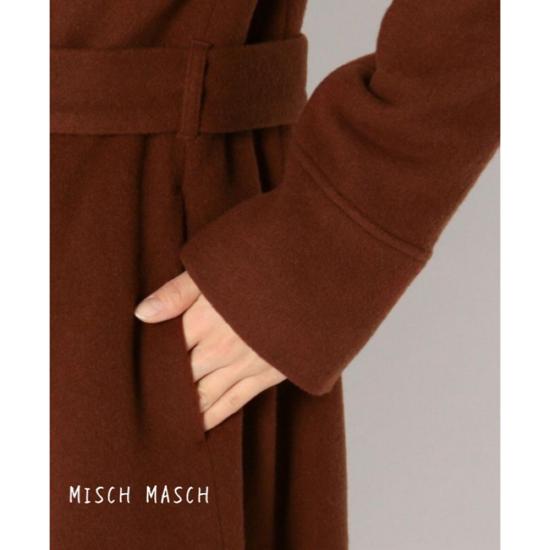 MISCH MASCH(ミッシュマッシュ)のMISCH MASCH ミッシュマッシュ　コート　ロング　ウール レディースのジャケット/アウター(ロングコート)の商品写真