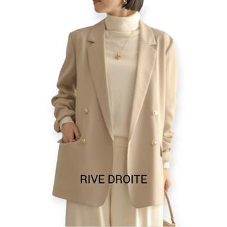 リヴドロワ(RIVE DROITE)の超美品 RIVE DROITE(リヴドロワ)ストレッチツイルテーラードジャケット(テーラードジャケット)