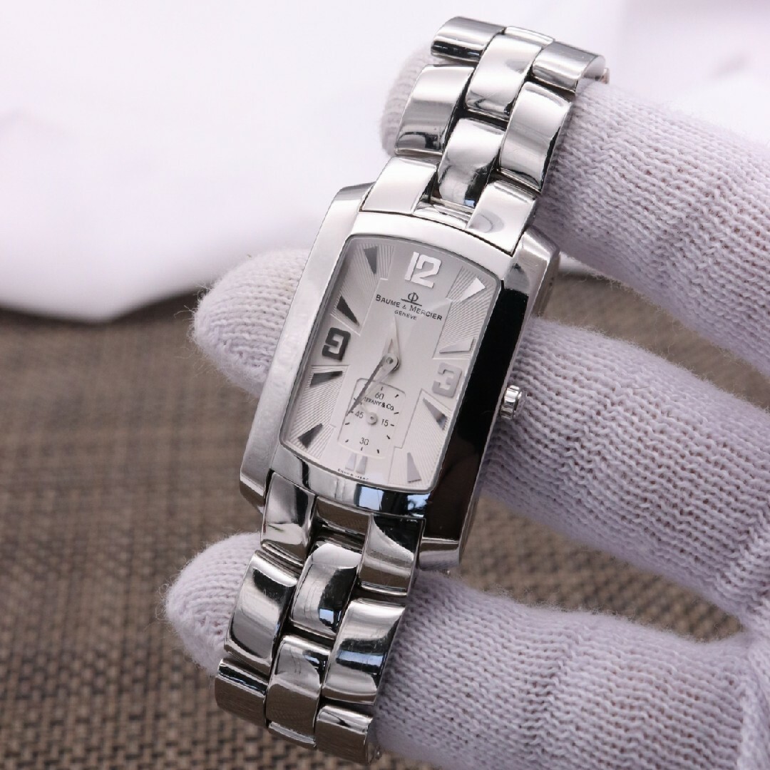 Tiffany & Co.(ティファニー)の正規品【新品電池】ボーム＆メルシエ ティファニー Wネーム ハンプトン コラボ メンズの時計(腕時計(アナログ))の商品写真
