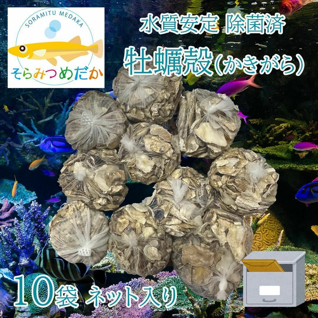 牡蠣殻クリーン(かきがら除菌済・無漂白) 10袋 関連:PSB光合成細菌 インテリア/住まい/日用品のインテリア/住まい/日用品 その他(その他)の商品写真