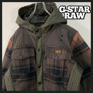 ジースター(G-STAR RAW)のG-STAR RAW シャツ ジャケット 異素材切替え ナイロン ミリタリー(テーラードジャケット)