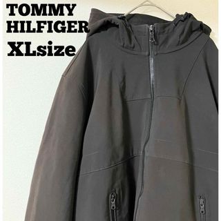 TOMMY HILFIGER - TOMMY HILFIGER シェル ジャケット フード XＬサイズ ＵＳＡ古着