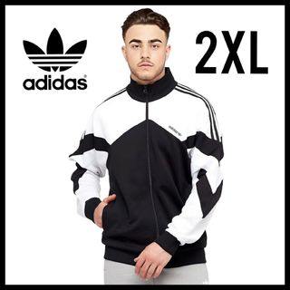 アディダス(adidas)のadidas★PALMESTON トラックジャケット★ジャージ★白黒★2XL(ジャージ)