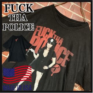 ミュージックティー(MUSIC TEE)の【激レア】USA製★FUCK THA POLICE★セクシープリント☆Tシャツ(Tシャツ/カットソー(半袖/袖なし))