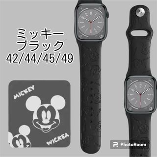 ディズニー(Disney)のディズニー　AppleWatchバンド　ラバーバンド　シリコンバンド　ミッキー(ラバーベルト)