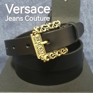 ヴェルサーチ(VERSACE)の★新品・メンズ【Versace Jeans Couture】細幅　レザー　95(ベルト)