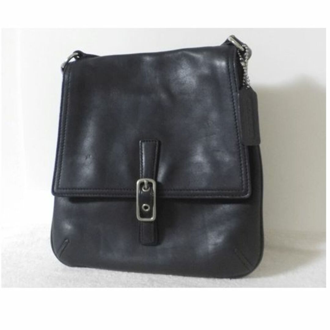 COACH - COACH　コーチ　レザー　ブラック　黒　斜め掛け　ショルダーバッグ　レディース