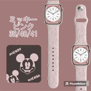 ディズニー(Disney)のディズニー　AppleWatchバンド　ラバーバンド　シリコンバンド　　ミッキー(ラバーベルト)