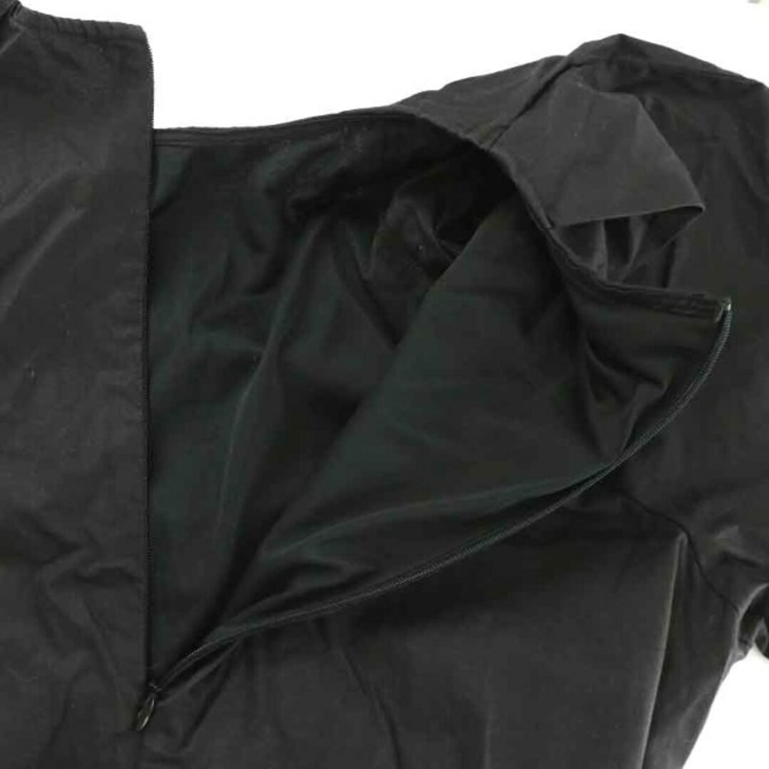 Mila Owen(ミラオーウェン)のミラオーウェン タックデザインラグランスリーブブラウス 長袖 0 S 黒 レディースのトップス(シャツ/ブラウス(長袖/七分))の商品写真