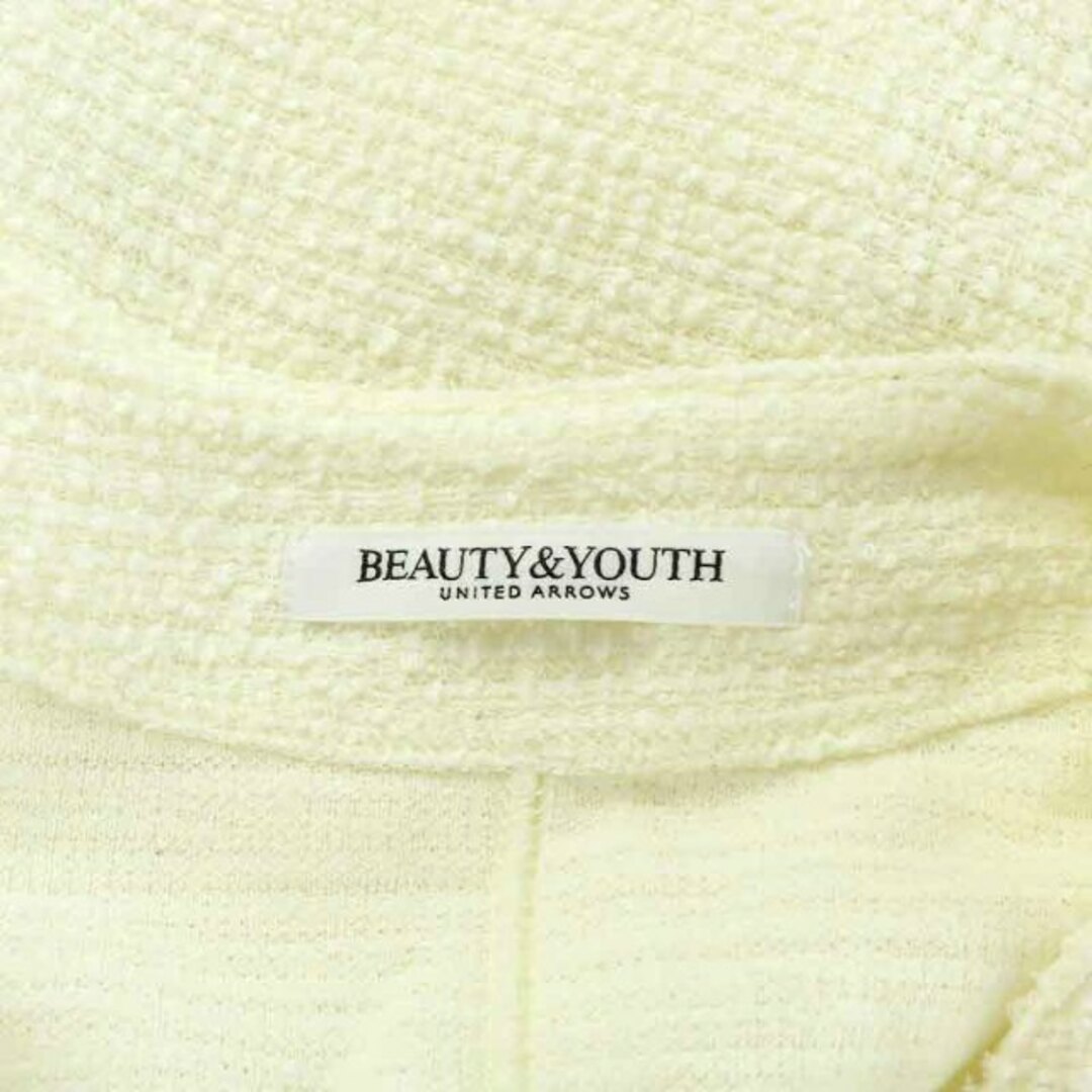 BEAUTY&YOUTH UNITED ARROWS(ビューティアンドユースユナイテッドアローズ)のユナイテッドアローズ ビューティー&ユース ブークレベスト ジレ F 白 レディースのトップス(ベスト/ジレ)の商品写真