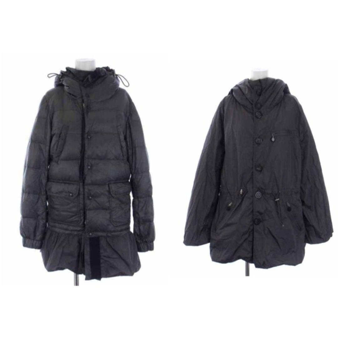 MONCLER(モンクレール)のモンクレール S sacai セリナ ダウンコート リバーシブル 2 L グレー レディースのジャケット/アウター(ダウンコート)の商品写真