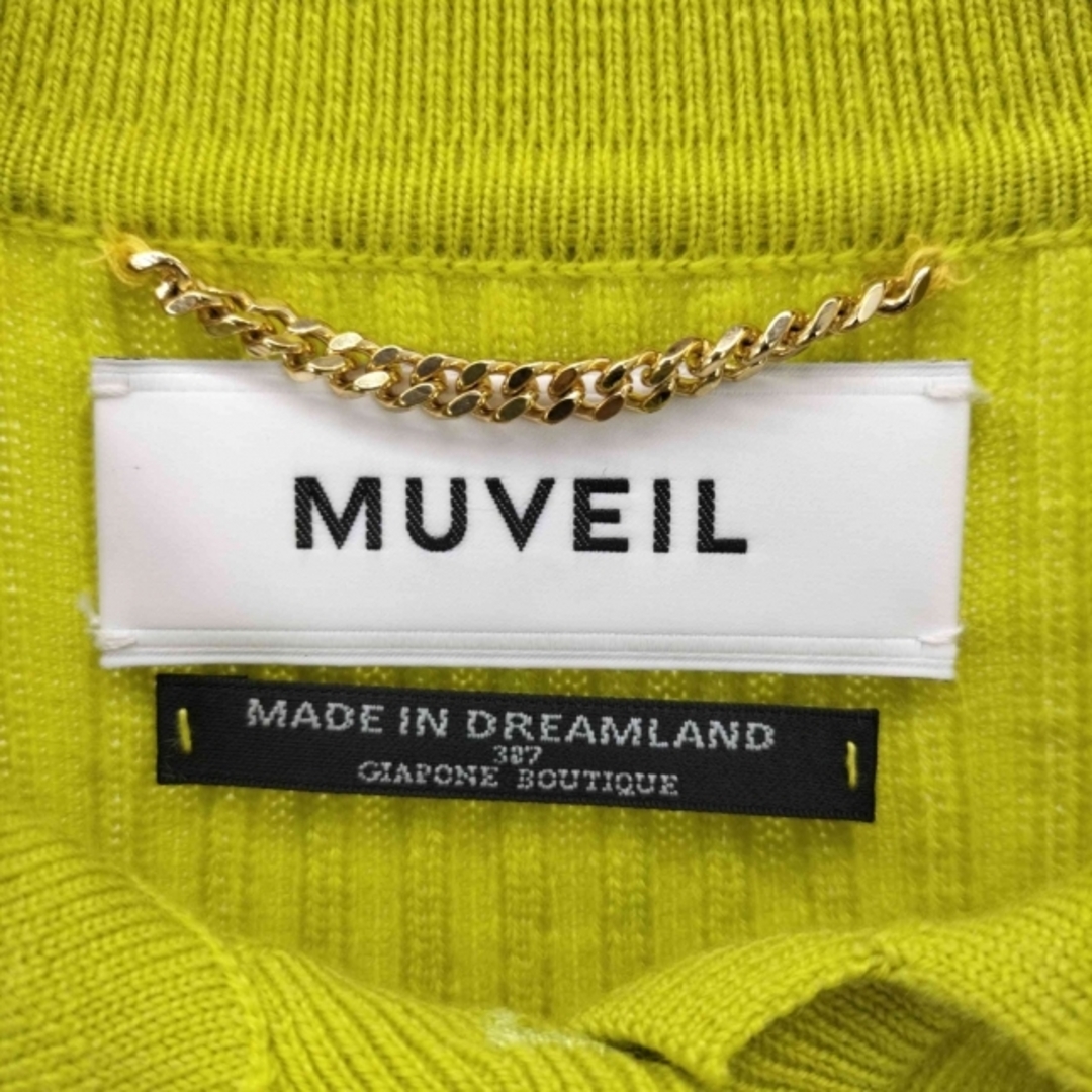 MUVEIL WORK(ミュベールワーク)のMUVEIL(ミュベール) ビジューリブニット レディース トップス レディースのトップス(ニット/セーター)の商品写真