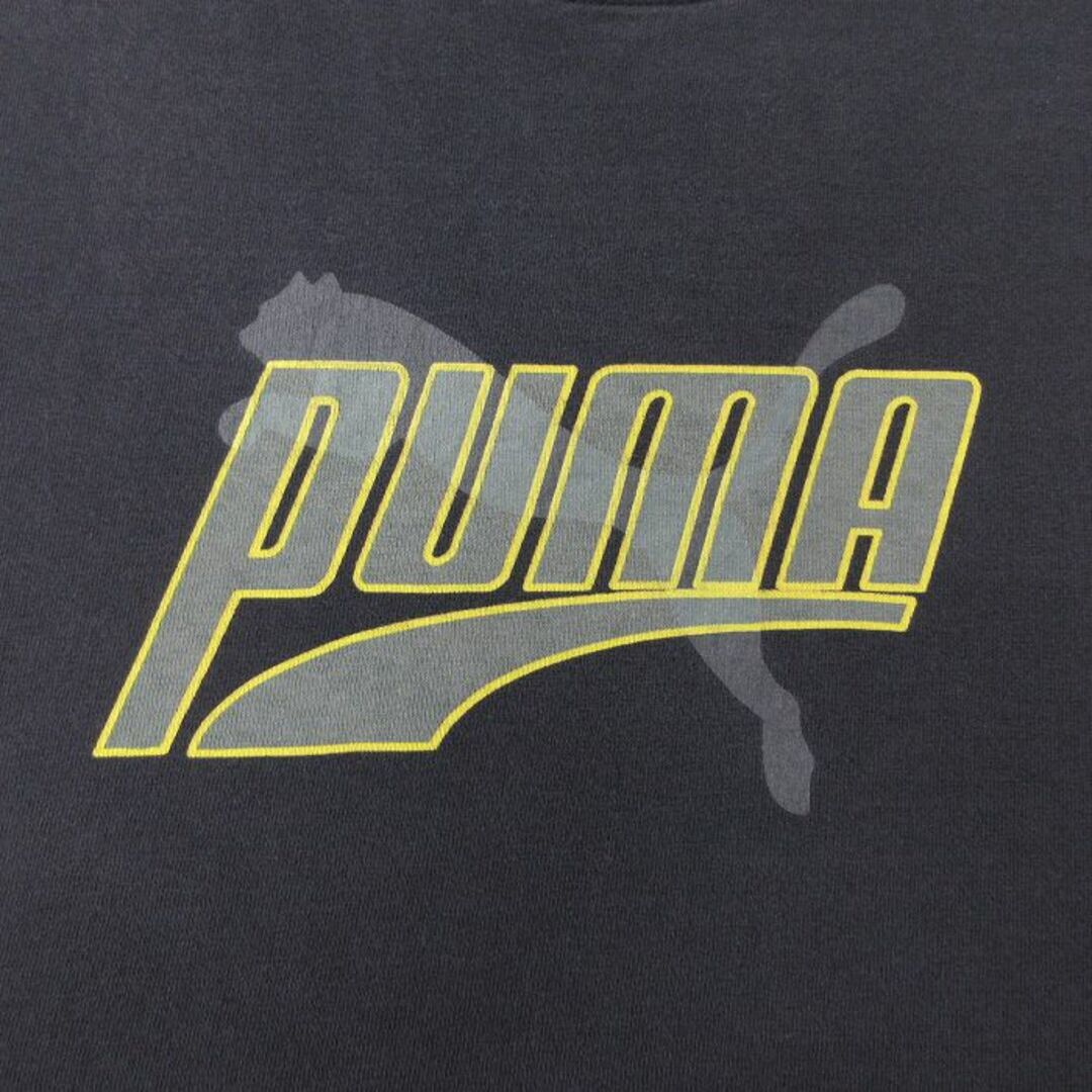 PUMA(プーマ)のXL★古着 プーマ puma 半袖 ビンテージ Tシャツ メンズ 00年代 00s ビッグロゴ 大きいサイズ クルーネック 黒 ブラック 23aug08 中古 メンズのトップス(Tシャツ/カットソー(半袖/袖なし))の商品写真