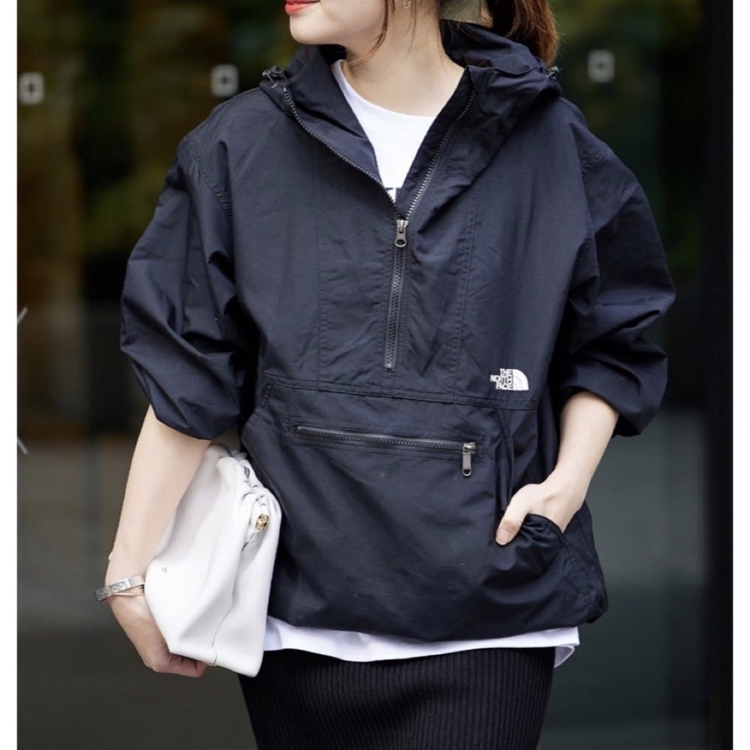 THE NORTH FACE(ザノースフェイス)の新品タグ付き♡ザノースフェイス コンパクトアノラックM ✽ black レディースのジャケット/アウター(ナイロンジャケット)の商品写真