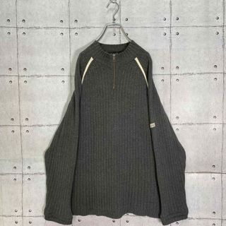 ゲス(GUESS)の【レアデザイン】90s GUESS/ゲス オールド ハーフジップ リブニット(ニット/セーター)