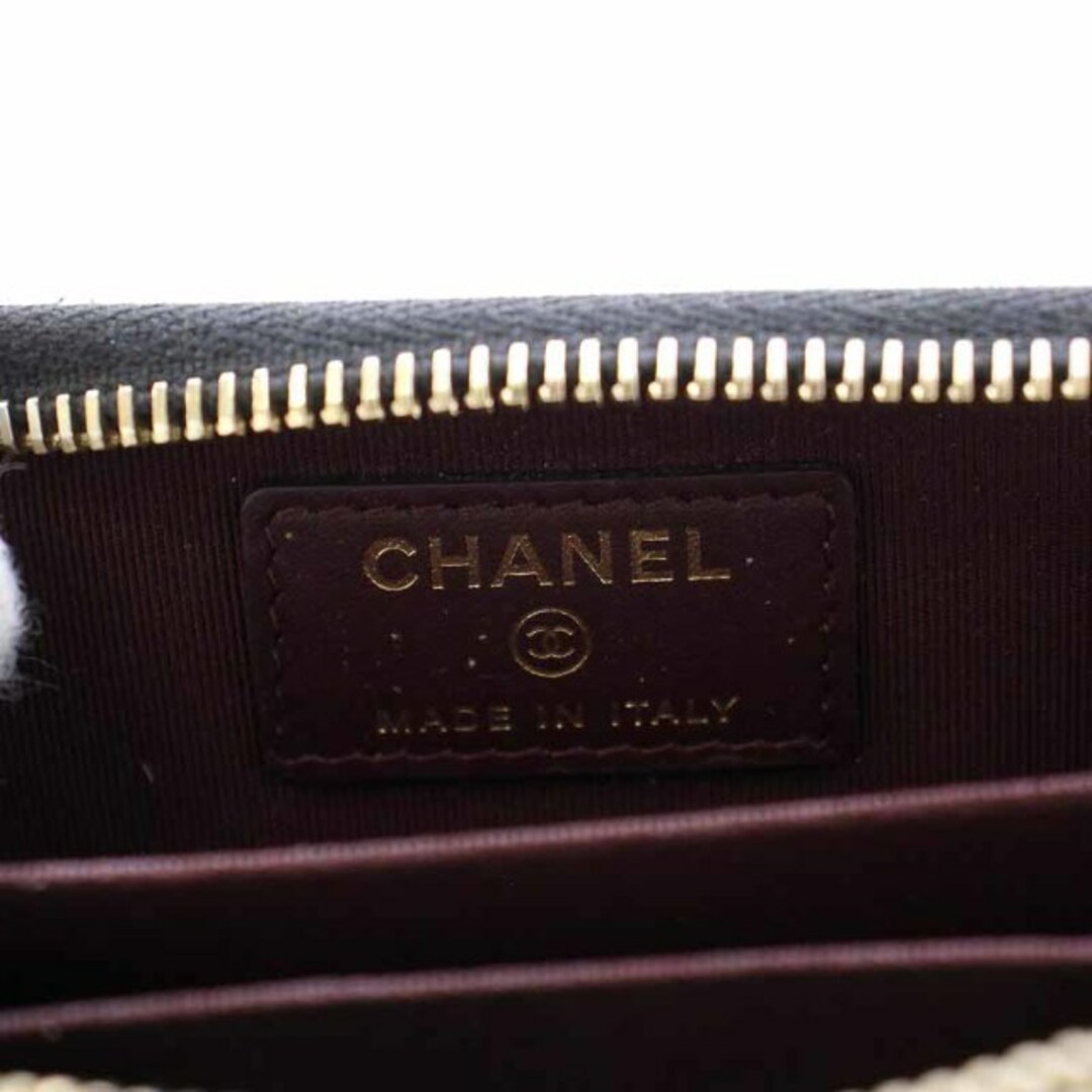 CHANEL(シャネル)のシャネル コインケース 小銭入れ ラウンドファスナー マトラッセ キャビアスキン レディースのファッション小物(コインケース)の商品写真