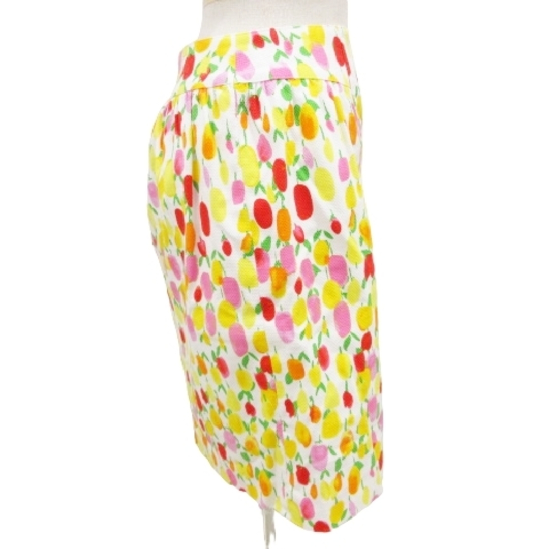 M'S GRACY(エムズグレイシー)のエムズグレイシー  花モチーフスカート ひざ丈 38 マルチカラー ■052 レディースのスカート(ひざ丈スカート)の商品写真