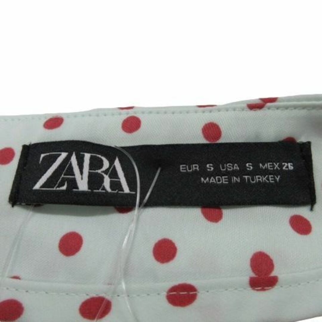 ZARA(ザラ)の ザラ スカート ドット 変形  スリット ロング S 水色系 ■052 レディースのスカート(ひざ丈スカート)の商品写真