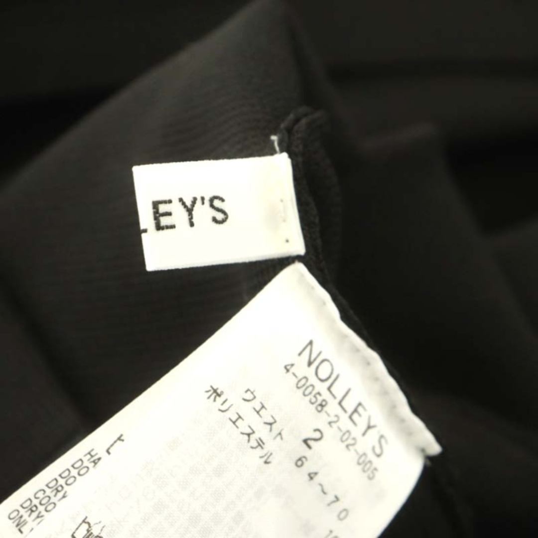 NOLLEY'S(ノーリーズ)のノーリーズ Nolley's ニットミニスカート 膝丈 2 黒 ブラック レディースのスカート(ひざ丈スカート)の商品写真