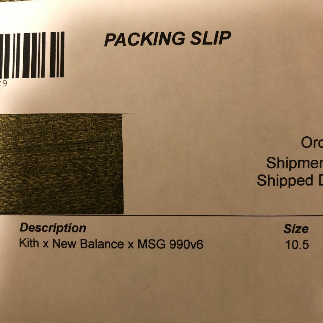 KITH(キス)のKITH New Balance 990V6 Ronnie Fieg & MSG メンズの靴/シューズ(スニーカー)の商品写真