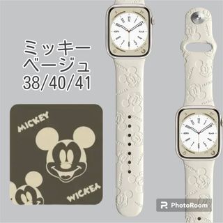 ディズニー(Disney)のディズニー　AppleWatch バンド　ラバーバンド　シリコンバンド　ミッキー(ラバーベルト)