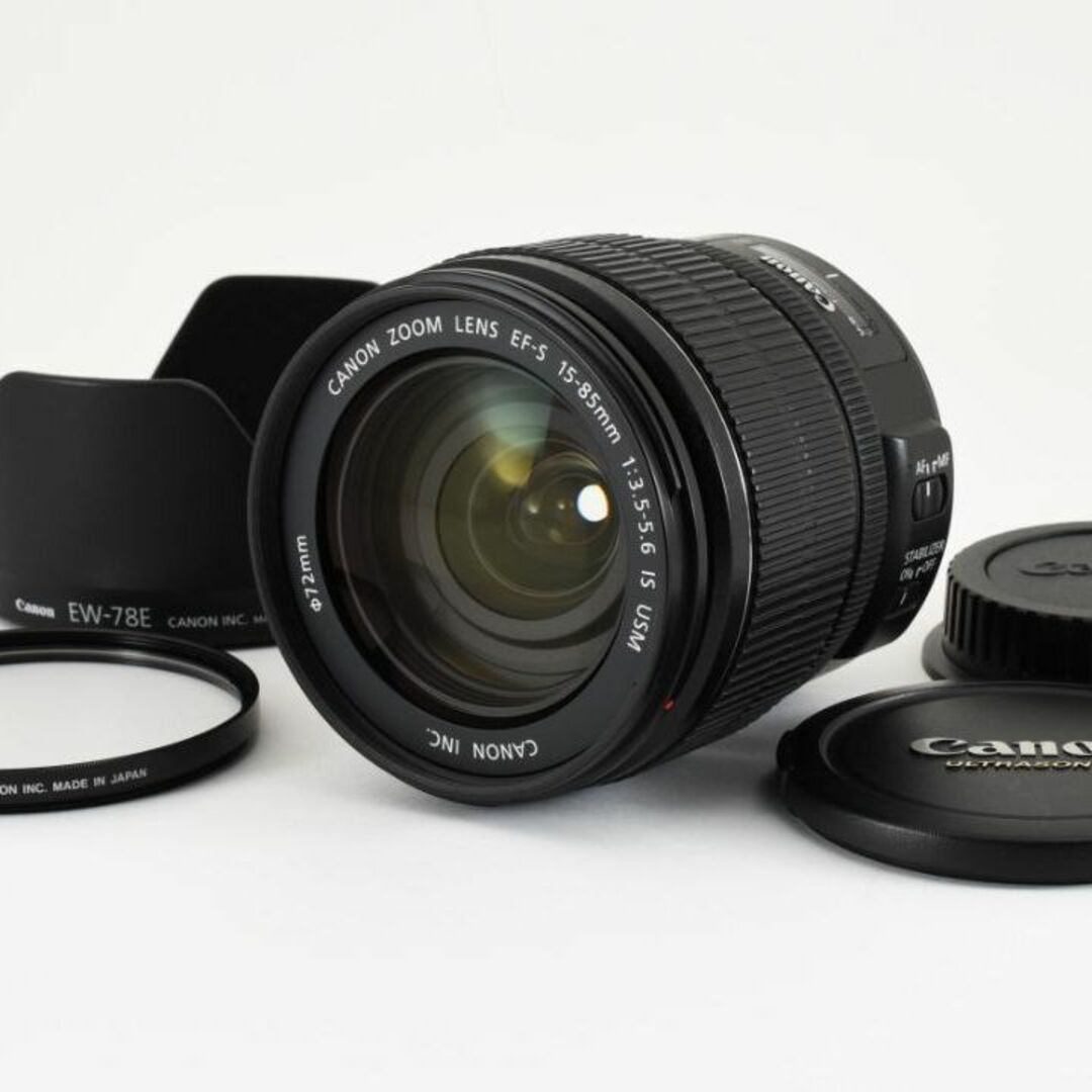 Canon(キヤノン)の【C52】Canon EF-S15-85mm F3.5-5.6 IS USM スマホ/家電/カメラのカメラ(レンズ(ズーム))の商品写真