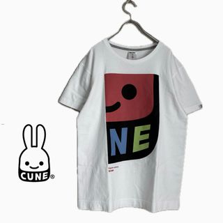 キューン(CUNE)のCUNE  うさぎロゴ端っこプリントTシャツ(Tシャツ/カットソー(半袖/袖なし))