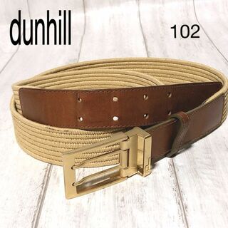 Dunhill - ダンヒル レザー コンビ ベルト 102 dunhill メンズ Wピン 伊製