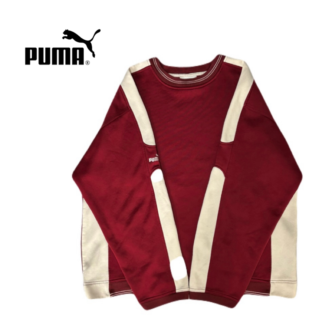 PUMA(プーマ)のPUMA  マレーシア製 ビッグシルエットヴィンテージスウェットシャツ　ゆるダボ メンズのトップス(スウェット)の商品写真