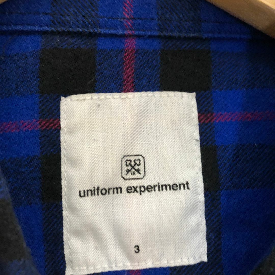 uniform experiment(ユニフォームエクスペリメント)のuniform experiment LINE FLANNEL SHIRT メンズのトップス(シャツ)の商品写真