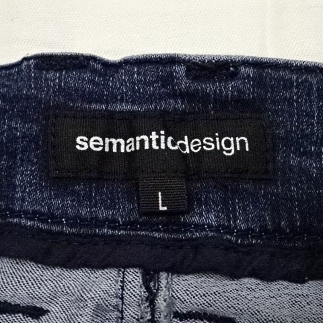 semantic design(セマンティックデザイン)のセマンティックデザイン☆ストレッチスリムデニム☆L☆ウェスト約81～92cm メンズのパンツ(デニム/ジーンズ)の商品写真