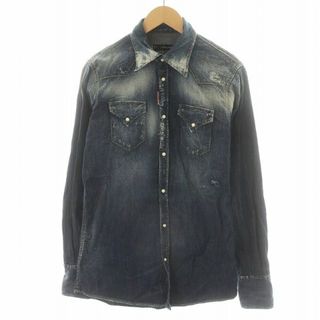 ディースクエアード(DSQUARED2)のDSQUARED2 デニムシャツ 長袖 46 S 紺 S71DL0657(シャツ)