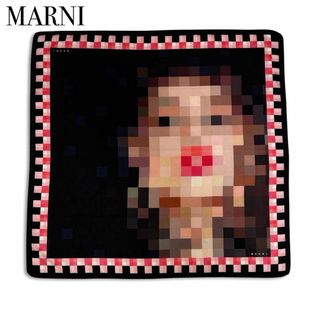 マルニ(Marni)のレア MARNI マルニ 大判 スカーフ ストール ショール レディース ドット(バンダナ/スカーフ)