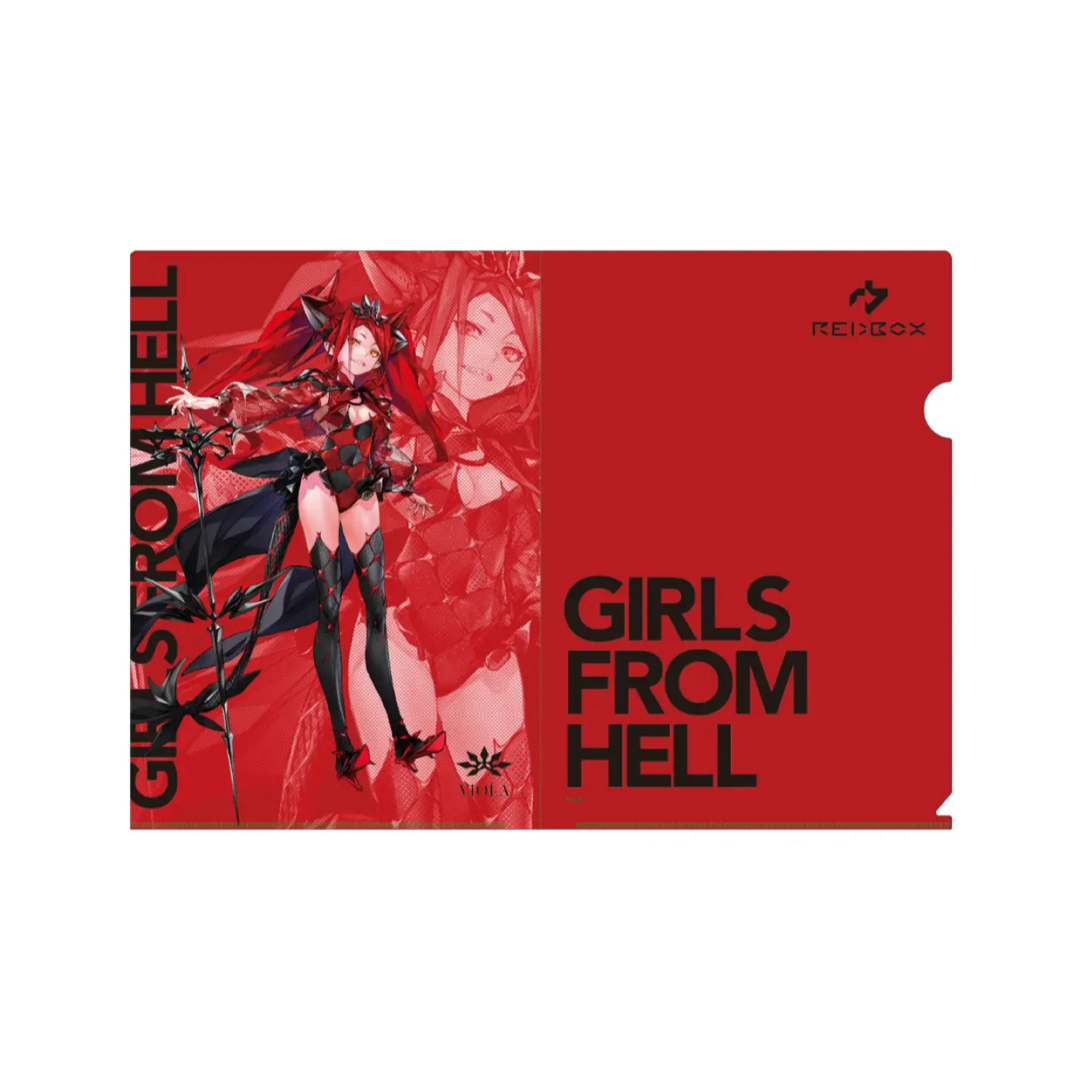 redjuice GIRLS FROM HELL クリアファイル 9枚セット エンタメ/ホビーのアニメグッズ(クリアファイル)の商品写真