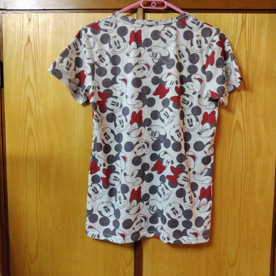 Disney(ディズニー)のディズニー　ミッキーマウス　ミニーマウス　Tシャツ　半袖　Lサイズ レディースのトップス(Tシャツ(半袖/袖なし))の商品写真