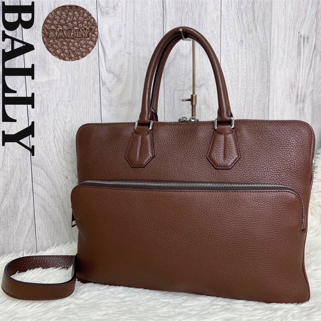 Bally(バリー)の人気♡A4可♡美品♡BALLY バリー レザー 2way ビジネスバッグ メンズのバッグ(ビジネスバッグ)の商品写真