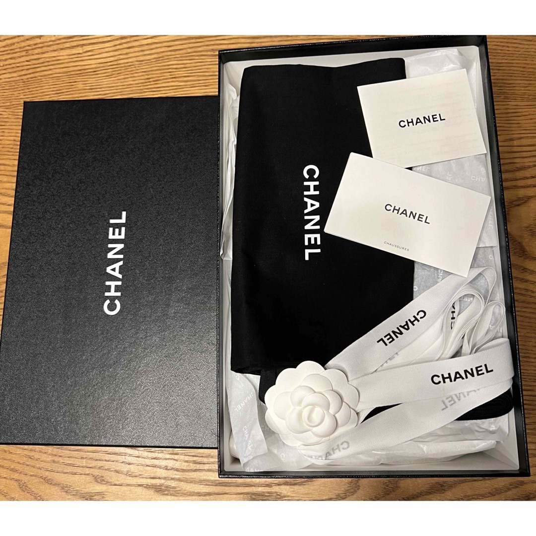 CHANEL - CHANEL スニーカー シャネル 39 ブラック ココG38501の CHANEL - CHANEL スニーカー シャネル 39 ブラック ココG38501の