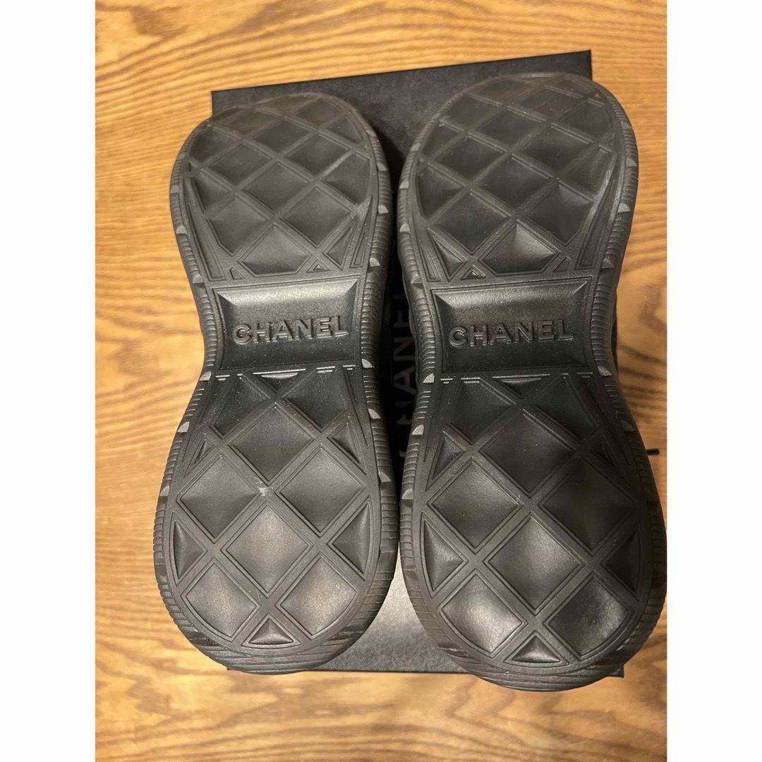 CHANEL - CHANEL スニーカー シャネル 39 ブラック ココG38501の CHANEL - CHANEL スニーカー シャネル 39 ブラック ココG38501の