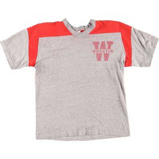 チャンピオン(Champion)の古着 80年代 チャンピオン Champion トリコタグ カレッジ VネックTシャツ USA製 メンズL ヴィンテージ  /eaa428552(Tシャツ/カットソー(半袖/袖なし))