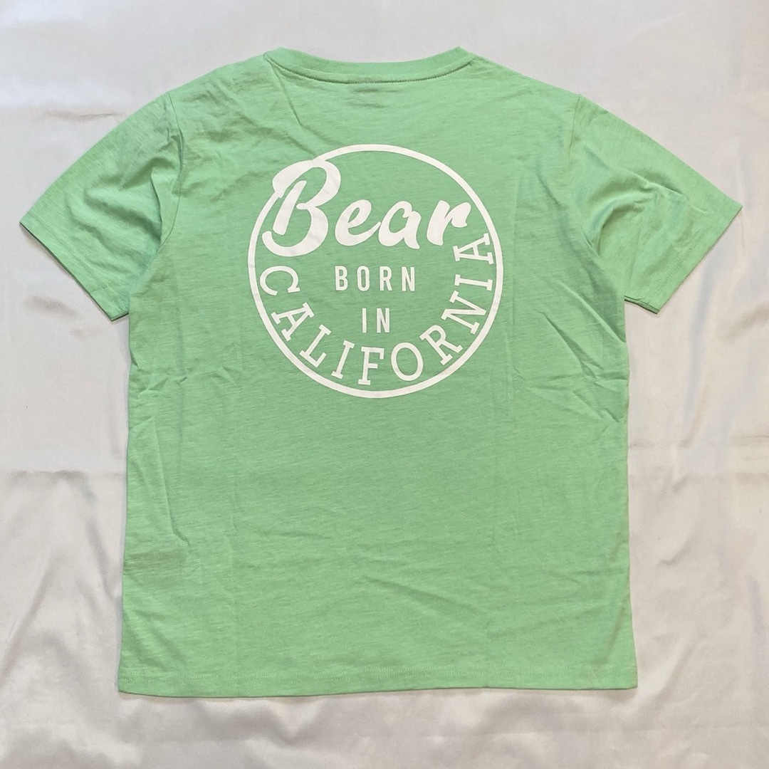 Bear USA(ベアー)の新品ベアーBEARライトグリーンの可愛い半袖TシャツSバックロゴTee メンズのトップス(Tシャツ/カットソー(半袖/袖なし))の商品写真