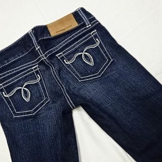 マウジー(moussy)のMOUSSY☆濃紺パウダースキニーデニム☆24☆ウェスト約70cm(デニム/ジーンズ)