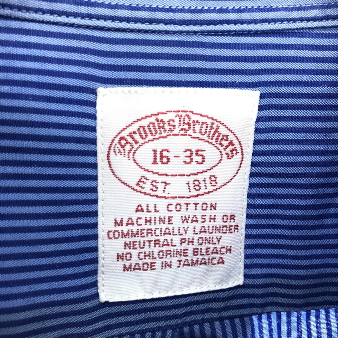 Brooks Brothers(ブルックスブラザース)の古着 90年代 ブルックスブラザーズ Brooks Brothers Est.1818 長袖 ボタンダウンストライプシャツ 16-35 メンズL ヴィンテージ /eaa428616 メンズのトップス(シャツ)の商品写真