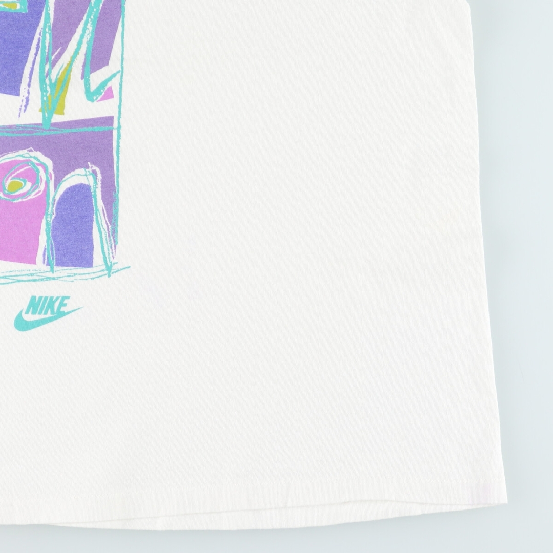 NIKE(ナイキ)の古着 90年代 ナイキ NIKE 銀タグ プリントTシャツ USA製 メンズL ヴィンテージ /eaa428555 メンズのトップス(Tシャツ/カットソー(半袖/袖なし))の商品写真