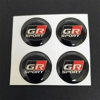 トヨタ(トヨタ)のTOYOTA GR SPORT　キーホールステッカーカバー　４個セット(車外アクセサリ)