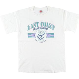 ナイキ(NIKE)の古着 90年代 ナイキ NIKE 銀タグ 両面プリント  カレッジTシャツ USA製 レディースXXL ヴィンテージ /eaa428560(Tシャツ(半袖/袖なし))