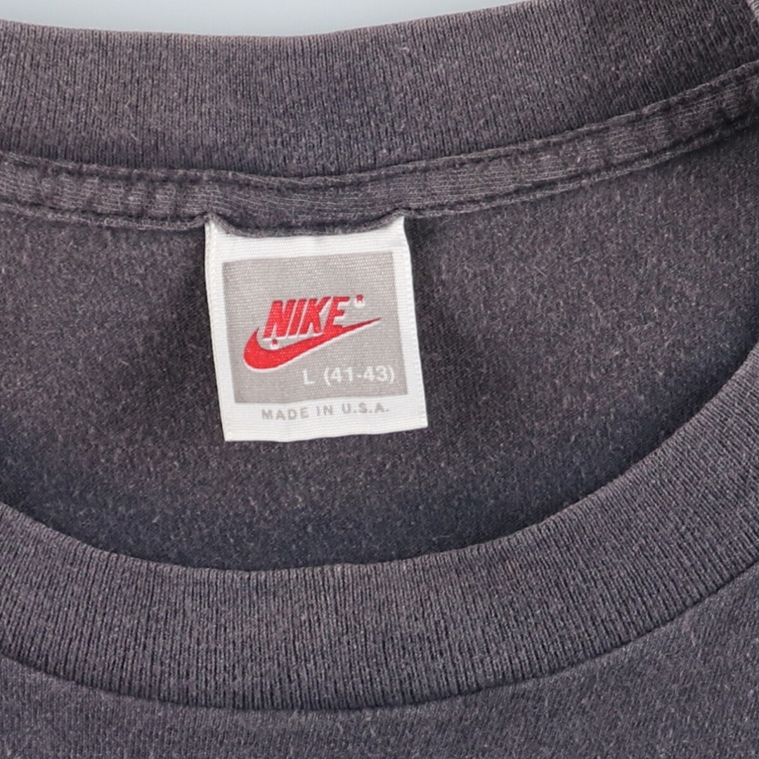 NIKE(ナイキ)の古着 90年代 ナイキ NIKE 銀タグ バックプリント プリントTシャツ USA製 メンズL ヴィンテージ  /eaa428549 メンズのトップス(Tシャツ/カットソー(半袖/袖なし))の商品写真