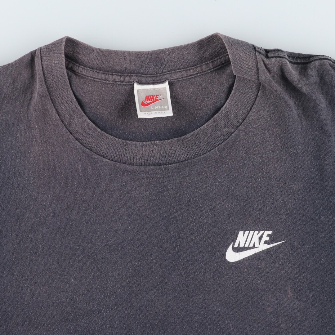 NIKE(ナイキ)の古着 90年代 ナイキ NIKE 銀タグ バックプリント プリントTシャツ USA製 メンズL ヴィンテージ  /eaa428549 メンズのトップス(Tシャツ/カットソー(半袖/袖なし))の商品写真