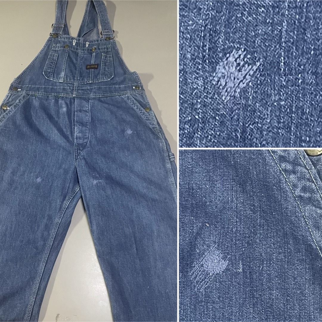 BIG SMITH(ビッグスミス)の1950-60s BIG SMITH デニムオーバーオール Size 34/36 メンズのパンツ(サロペット/オーバーオール)の商品写真