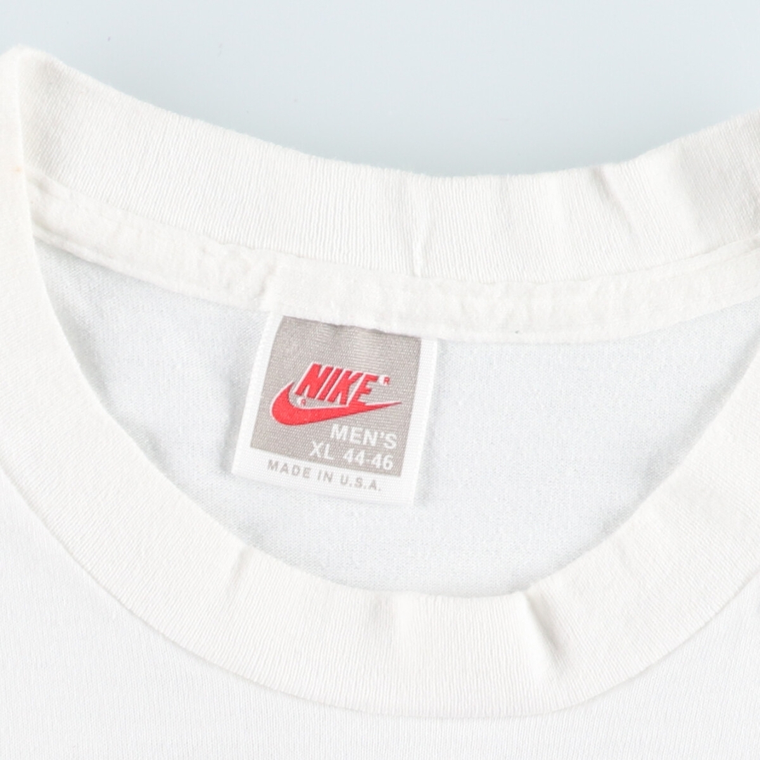 NIKE(ナイキ)の古着 90年代 ナイキ NIKE 銀タグ 両面プリント プリントTシャツ USA製 メンズXL ヴィンテージ  /eaa428550 メンズのトップス(Tシャツ/カットソー(半袖/袖なし))の商品写真