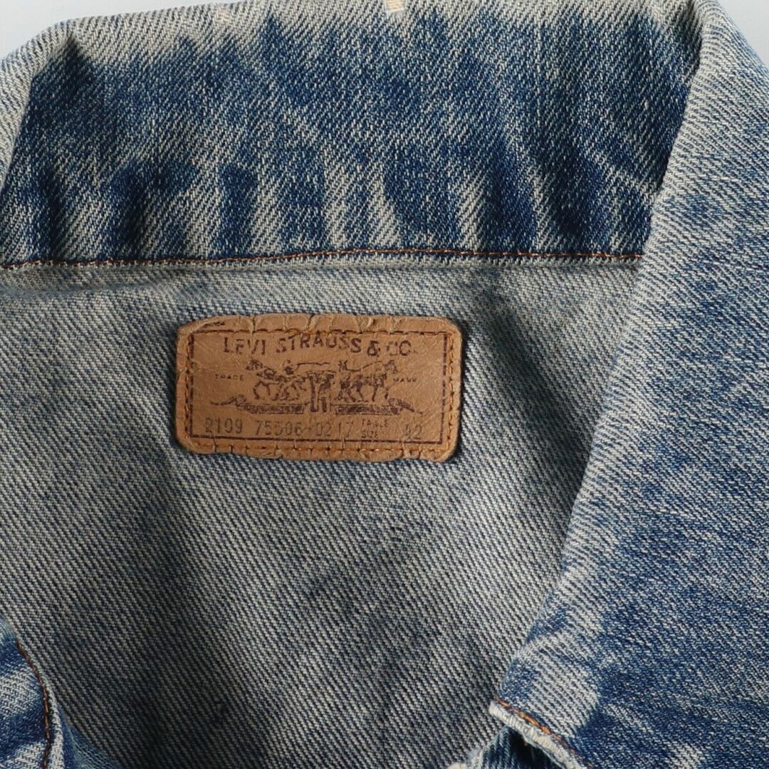 Levi's(リーバイス)の古着 70~80年代 リーバイス Levi's 75506-0217 オレンジタブ デニムジャケット Gジャン メンズM ヴィンテージ /eaa426962 メンズのジャケット/アウター(Gジャン/デニムジャケット)の商品写真